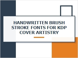 Handwritten Brush Strokes for Kdp Cover Art