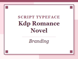 Romance Novel Branding with Elegant Script Fonts