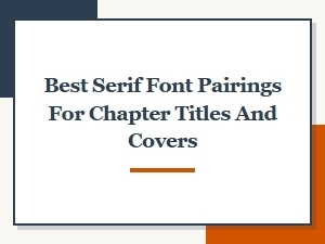 Elegant Serif Pairings for Classic Book Covers